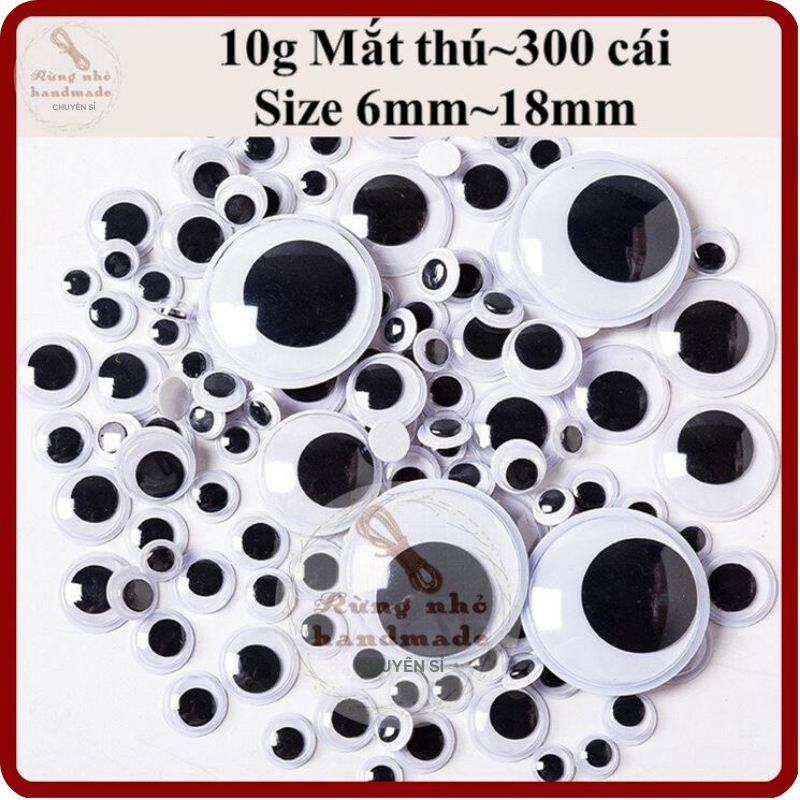 Mắt thú làm handmade, 10g mắt liếc con vật, mắt thú lag | Shopee Việt Nam