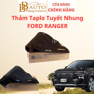 Thảm Taplo Tuyết Nhung Ô Tô FORD RANGER 2018-2021, 2022-2025 Chống nắng, nóng trang trí xe