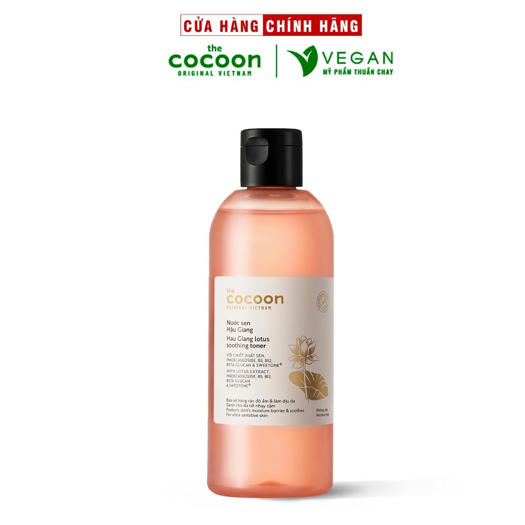 Ảnh Toner Nước cân bằng da Sen Hậu Giang Cocoon 310ml thuần chay 2