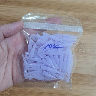 -Ngòi máy phun xăm Giantsun, ngòi KIM 1 màu tím có lỗ thông khí ( Túi 100 Ngòi )
