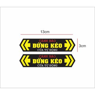 Tem dán Cửa tự động ( sét 2 miếng)