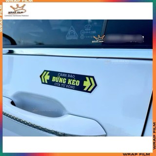Tem dán Cửa tự động ( sét 2 miếng)