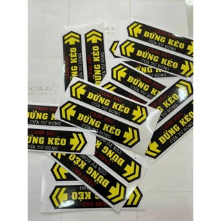 Tem dán Cửa tự động ( sét 2 miếng)