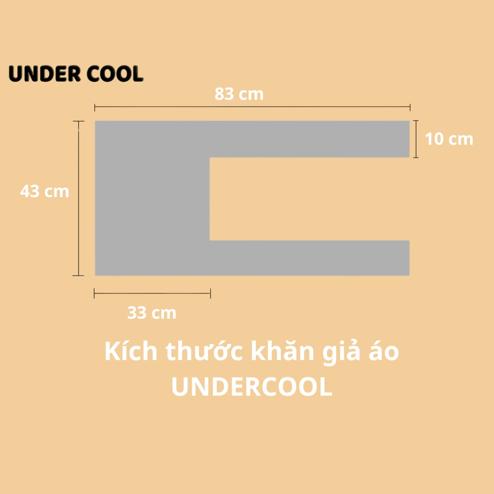 Khăn Choàng Giả Áo Thuỷ Thủ Len Màu Trơn UNDERCOOL Dễ Phối đồ Phong Cách Hàn Quốc Mùa Thu Đông Unisex - KC01