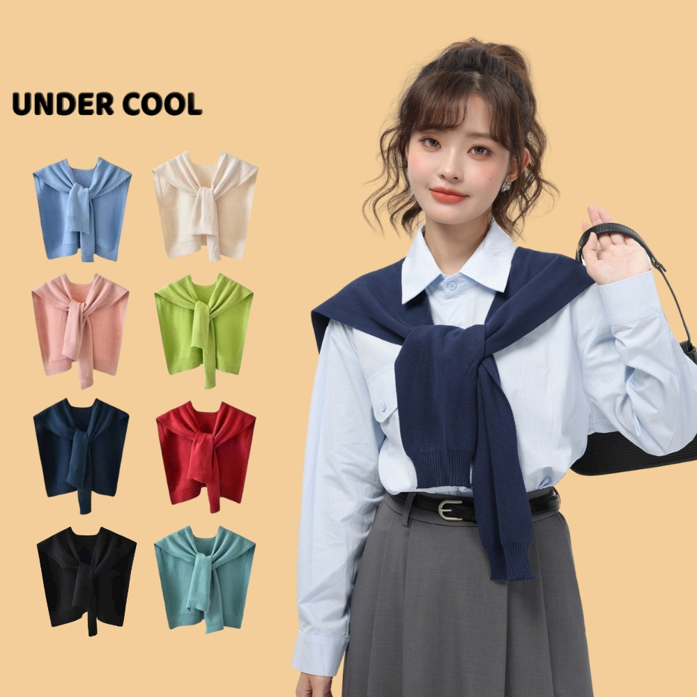 Khăn Choàng Giả Áo Thuỷ Thủ Len Màu Trơn UNDERCOOL Dễ Phối đồ Phong Cách Hàn Quốc Mùa Thu Đông Unisex - KC01
