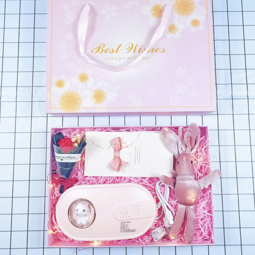 Máy Chườm Bụng, Massage Làm Ấm Giảm Đau Cho Phụ Nữ Đến Kì Sạc Tích Điện,hộp quà dễ thương