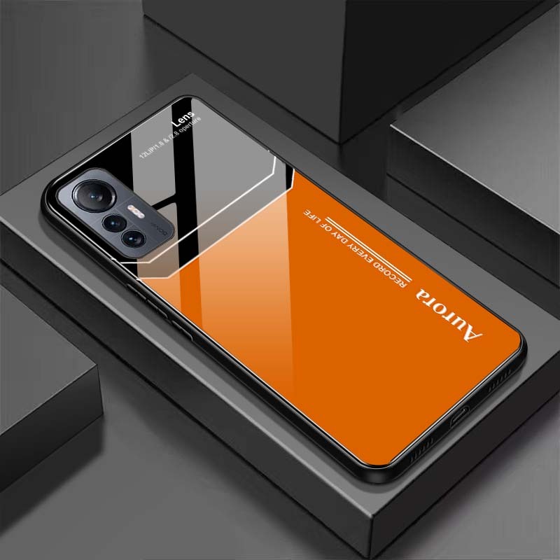 Ốp Lưng XIAOMI MI 12, MI 12X, MI 12 PRO Mặt Lưng Kính Cường Lực Sáng Bóng