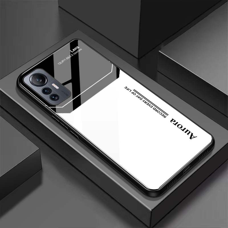 Ốp Lưng XIAOMI MI 12, MI 12X, MI 12 PRO Mặt Lưng Kính Cường Lực Sáng Bóng