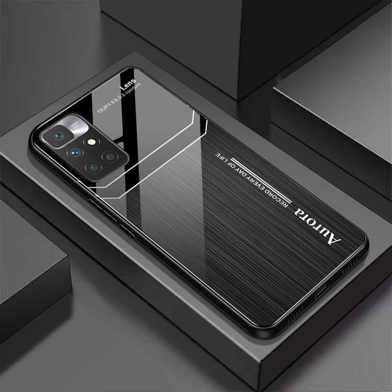 Ốp Lưng XIAOMI REDMI 10 Mặt Lưng Kính Cường Lực Sáng Bóng