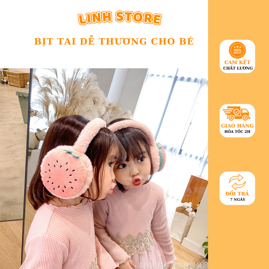 Bịt tai dễ thương cho bé,bịt len giữ ấm