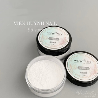 Bột làm gel nổi 3D- bột dẻo trộn được với tất cả sơn gel làm gel vẽ nổi siêu mịn