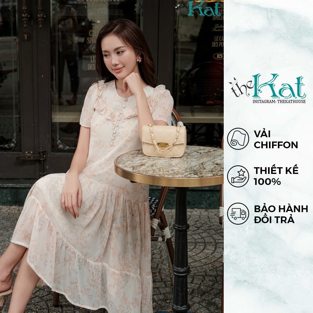 Đầm hoa Donna The Kat House, Dáng Suông, Vibe Dịu Dàng, Nàng Thơ Thích Hợp Đi Chơi, Đi Làm