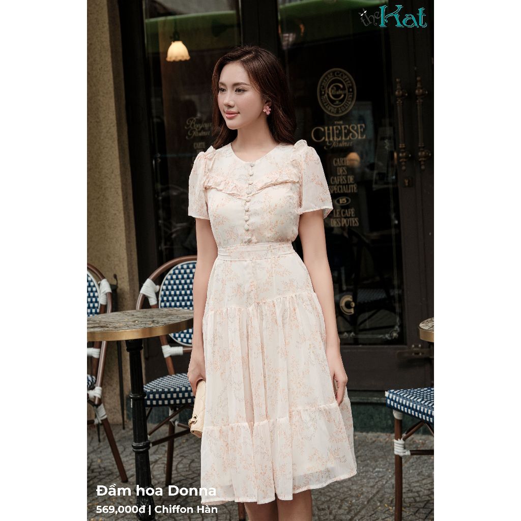Đầm hoa Donna The Kat House, Dáng Suông, Vibe Dịu Dàng, Nàng Thơ Thích Hợp Đi Chơi, Đi Làm