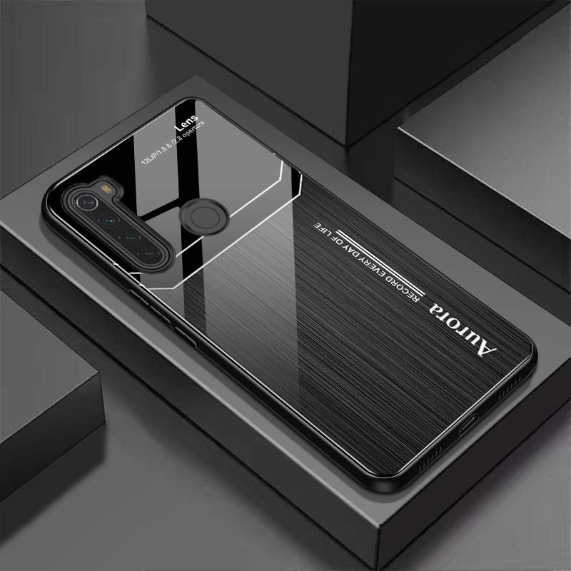 Ốp Lưng XIAOMI REDMI NOTE 8 Mặt Lưng Kính Cường Lực Sáng Bóng