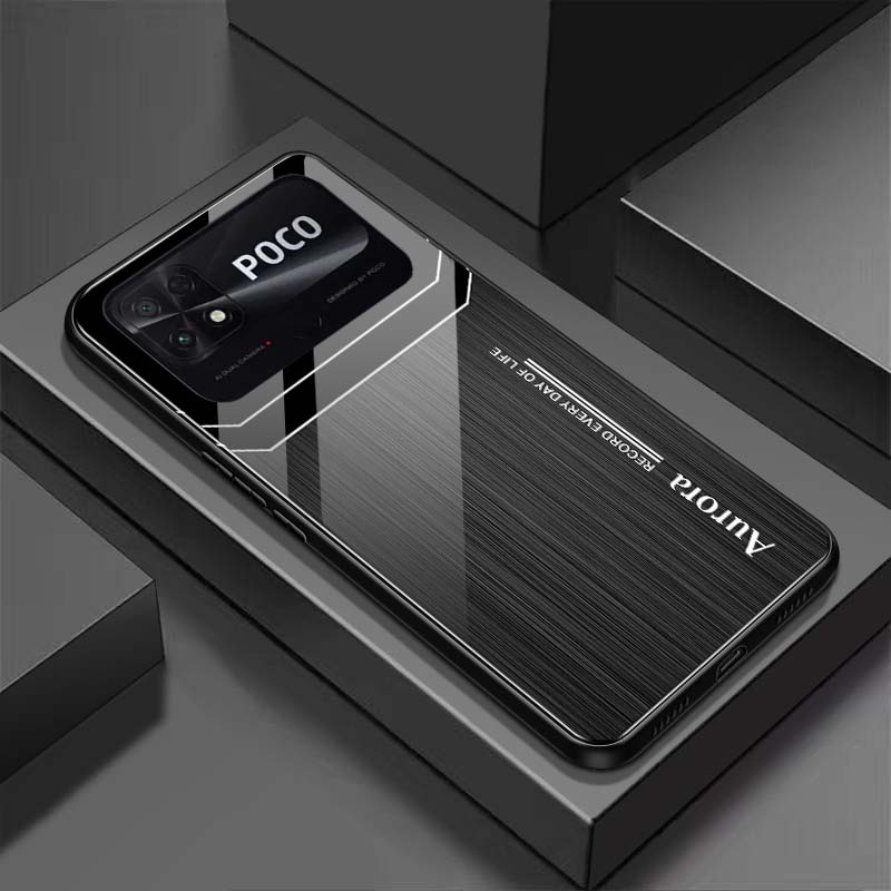 Ốp Lưng XIAOMI POCO C40 Mặt Lưng Kính Cường Lực Sáng Bóng
