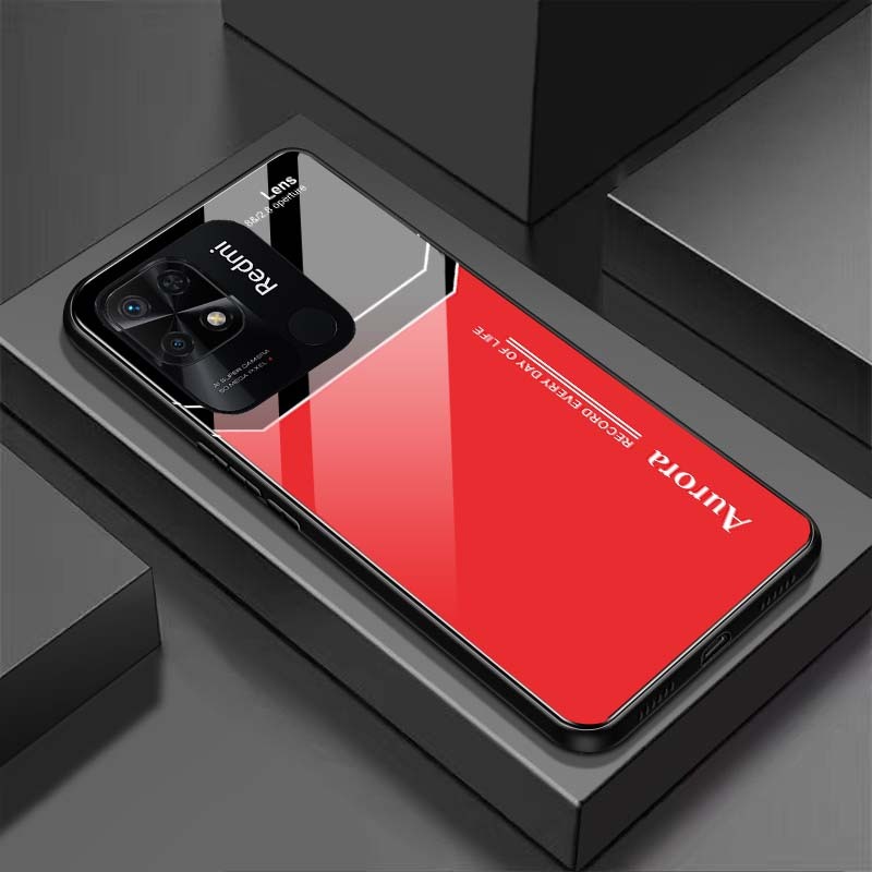 Ốp Lưng XIAOMI REDMI 10C Mặt Lưng Kính Cường Lực Sáng Bóng