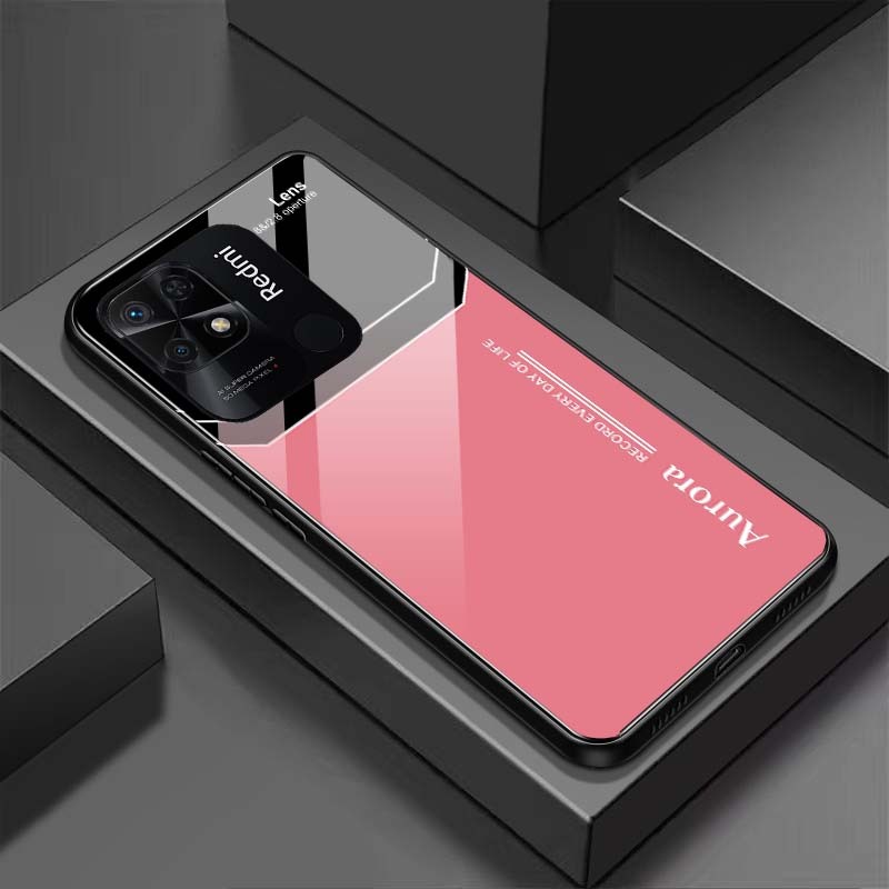Ốp Lưng XIAOMI REDMI 10C Mặt Lưng Kính Cường Lực Sáng Bóng