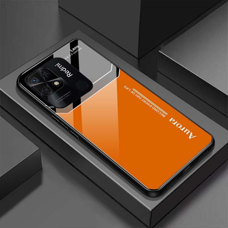 Ốp Lưng XIAOMI REDMI 10C Mặt Lưng Kính Cường Lực Sáng Bóng