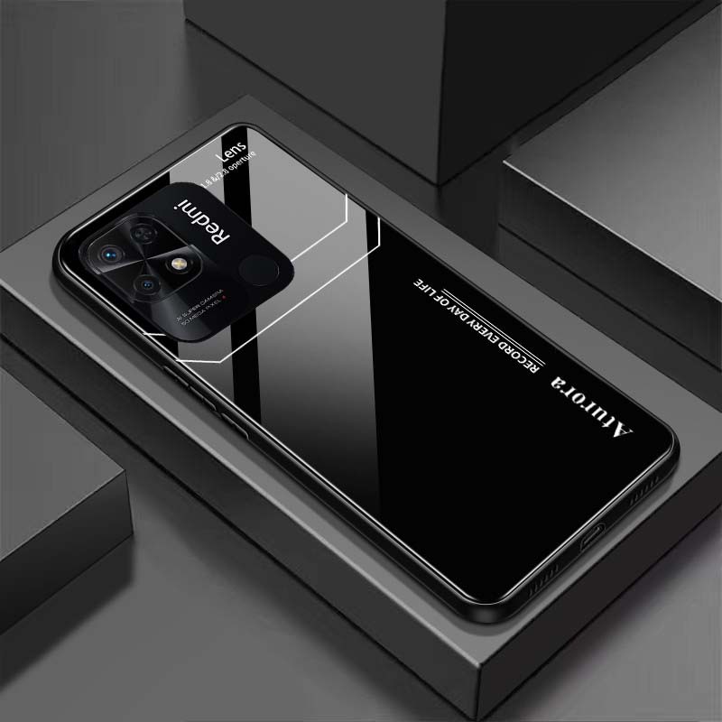 Ốp Lưng XIAOMI REDMI 10C Mặt Lưng Kính Cường Lực Sáng Bóng