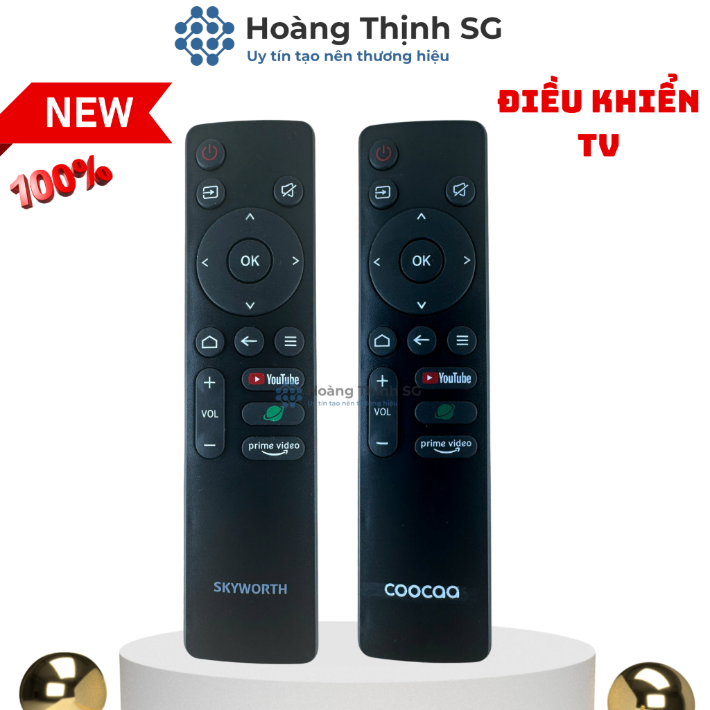 Remote điều khiển tivi COOCAA Mã 02 , điều khiển TV SKYWORTH - Tặng kèm ...