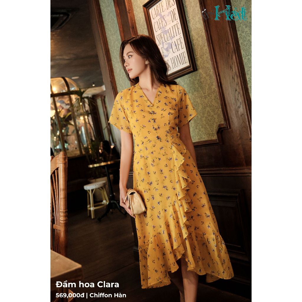 Đầm hoa Clara The Kat House, Vải Chiffon Hoa Mềm Mại, Vibe Dịu Dàng, Nàng Thơ Thích Hợp Đi Chơi, Đi Làm