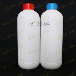 Chai nhựa HPDE 1000mL Trắng đục 2 màu nắp tiện dụng - B100-04