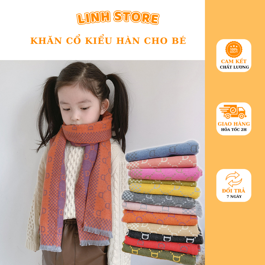 KHĂN QUÀNG CỔ BÉ TRAI BÉ GÁI KIỂU HÀN QUỐC