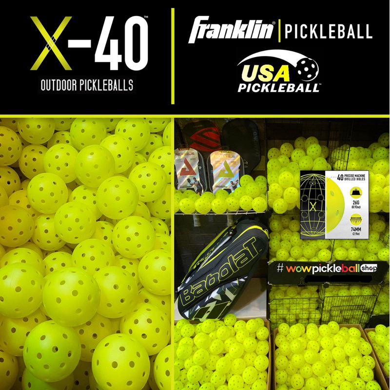 Bóng Pickleball Bóng FRANKLIN X40 (Loại KHÔNG Chữ) Chuẩn thi đấu