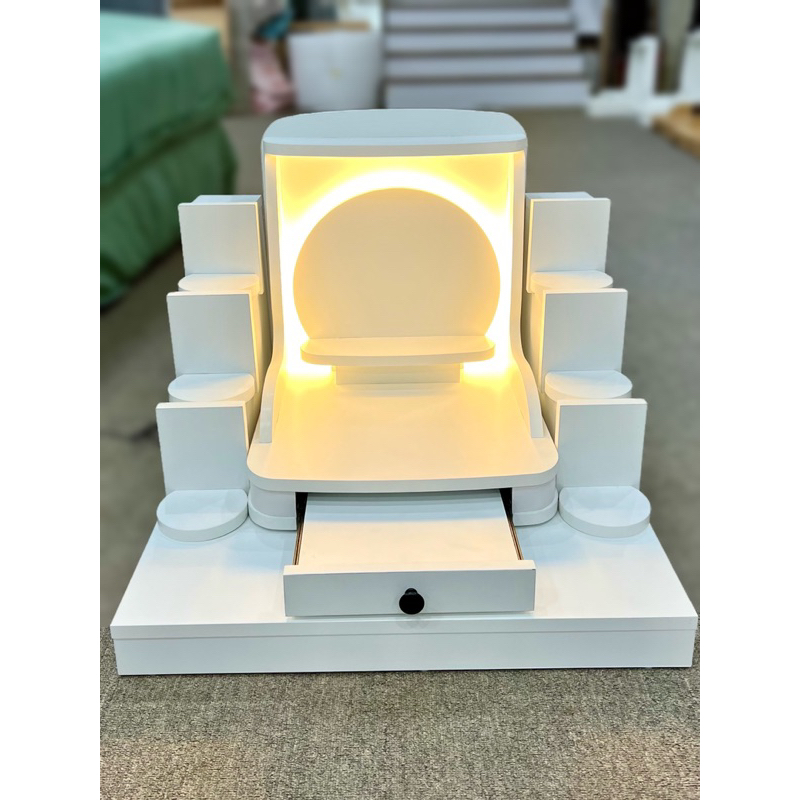 ( Có Đèn Led Sẵn ) TRỌN BỘ THẦN TÀI THỔ ĐỊA TRƠN MÀU TRẮNG