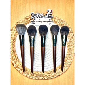 Cọ phấn phủ lông thú thật phủ phấn bột phấn nén trang điểm cá nhân và chuyên nghiệp