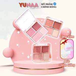 Phấn Má Hồng, Bắt Sáng JUDYDOLL 4 Ô Trái Tim - BLUSH & HIGHLIGHT PALETTE
