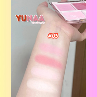 [Y271] Phấn Má Hồng, Bắt Sáng JUDYDOLL 4 Ô Trái Tim - BLUSH & HIGHLIGHT PALETTE