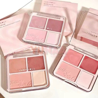 [Y271] Phấn Má Hồng, Bắt Sáng JUDYDOLL 4 Ô Trái Tim - BLUSH & HIGHLIGHT PALETTE