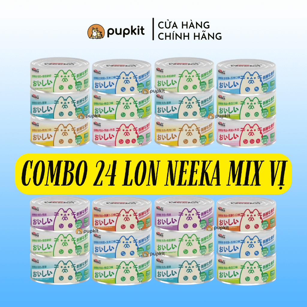 [BAO BÌ MỚI] COMBO THÙNG PATE NEEKA CHO MÈO - Ngày sản xuất mới nhất từ công ty Neeka Chính Hãng, Yên tâm dự trữ