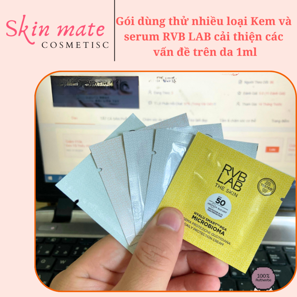 Gói dùng thử nhiều loại Kem và serum RVB LAB cải thiện các vấn đề trên ...