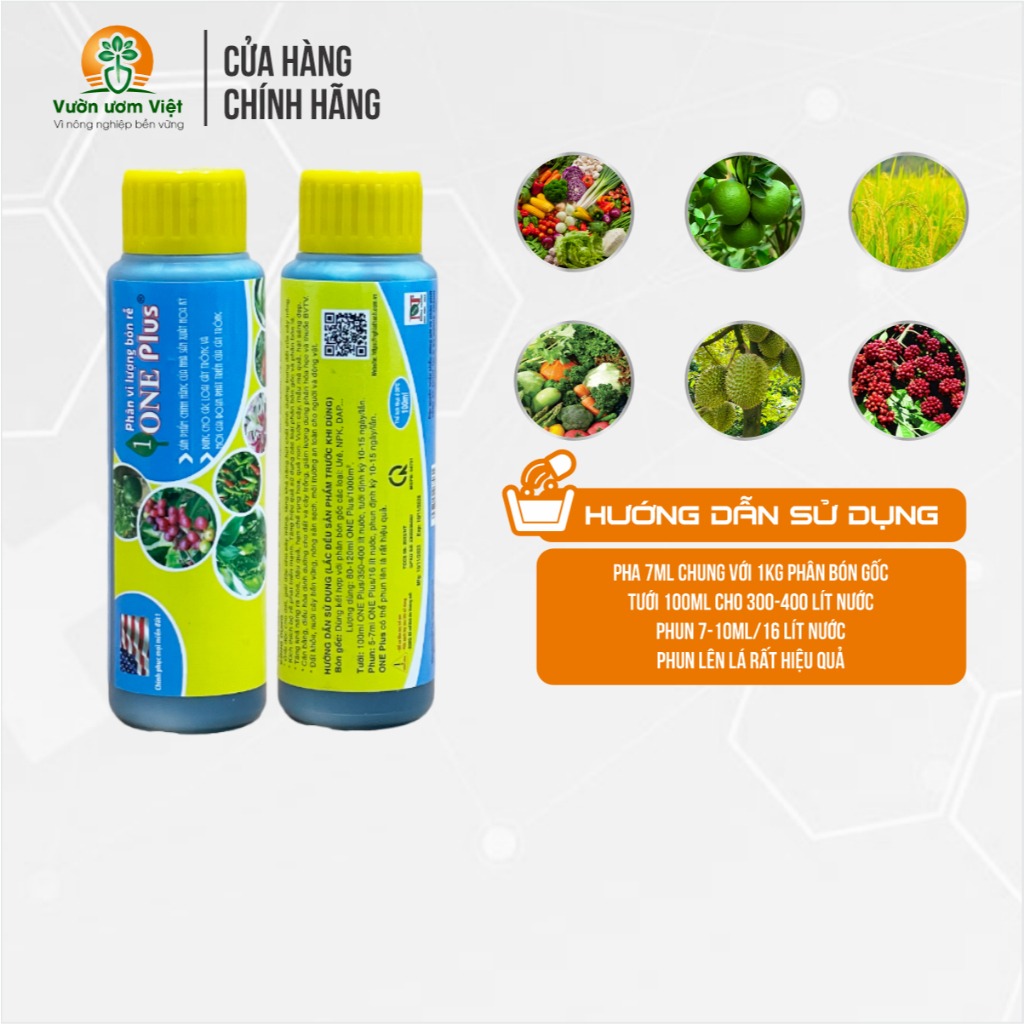 Phân bón lá One Plus giải độc cây, mát rễ, tăng đề kháng, tái tạo tế bào chết, vi lượng cao - 100ml