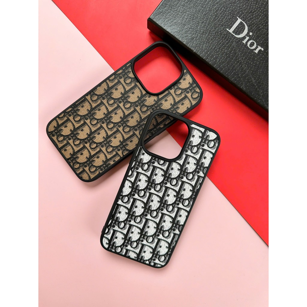 Ốp da iphone trắng đen - nâu đen