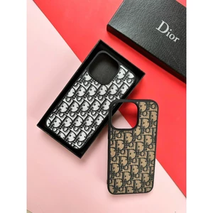 Ốp da iphone trắng đen - nâu đen