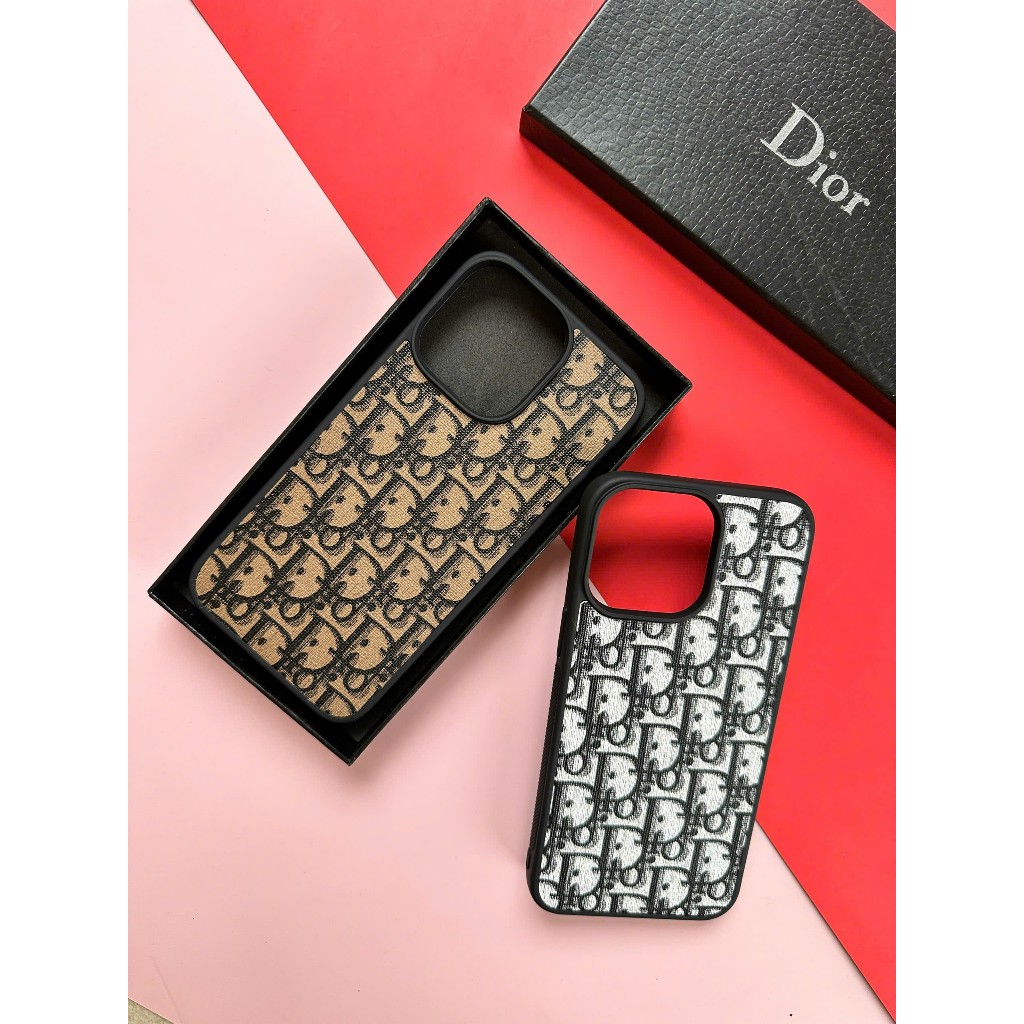Ốp da iphone trắng đen - nâu đen