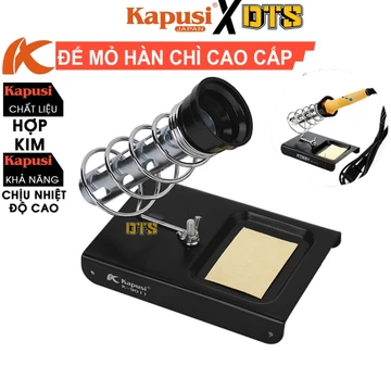 Giá đỡ mỏ hàn kim loại Kapusi | Đế mỏ hàn lò xo để gác tay hàn chì, mỏ hàn thiếc độ bền cao, chịu nhiệt tốt K-9011