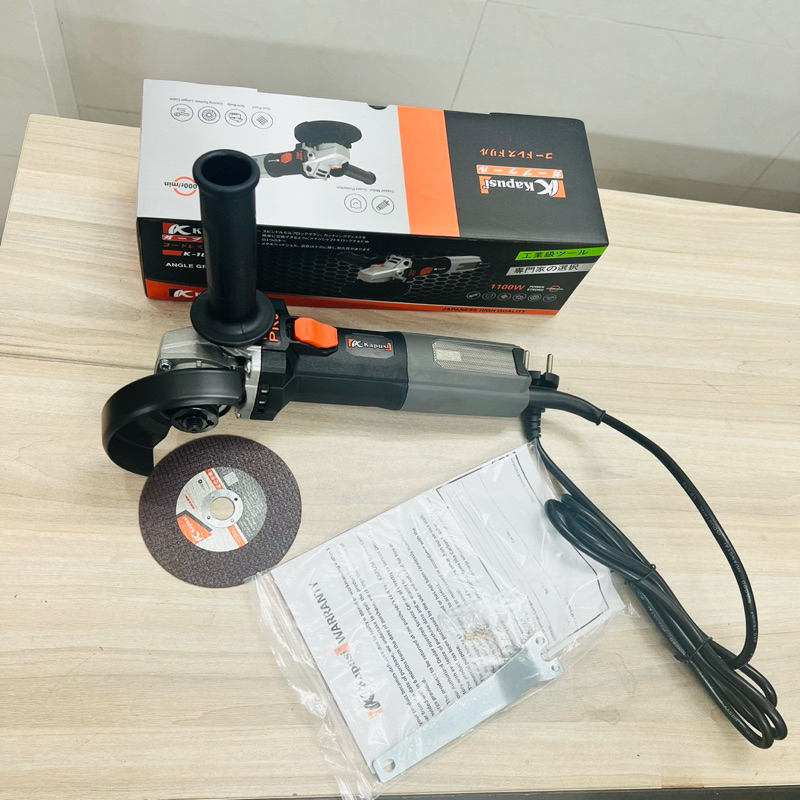 Máy Mài Góc KAPUSI 1100W PRO Có Dây - Máy Cắt Cầm Tay Φ100mm Lọc Bụi Động Cơ