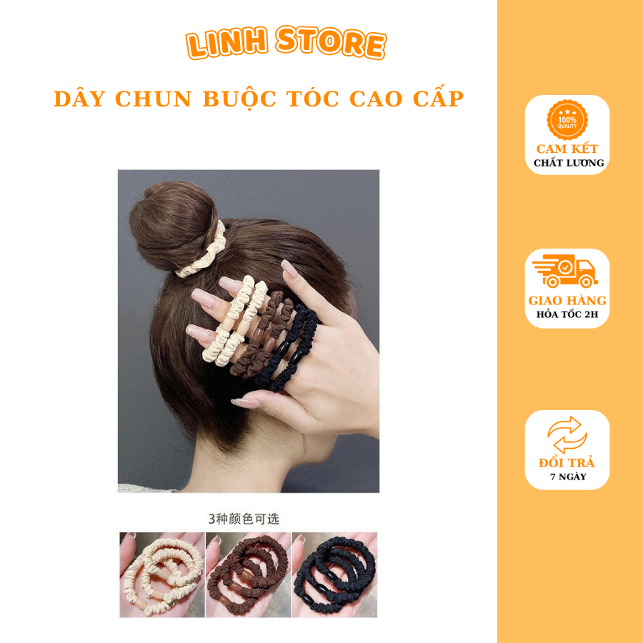 Dây chun buộc tóc cao cấp co giãn