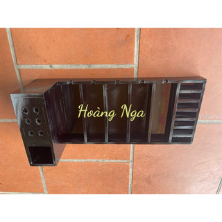 khay đựng tông đơ 5 ngăn màu đen kt 58x25cm mẫu hot