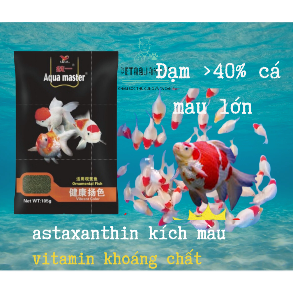 Aqua Master-Vibrant Color thức ăn cao cấp cho cá Gold Fish, Ranchu ...