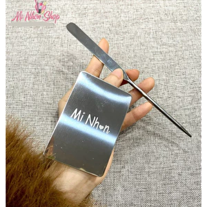 Set khay inox 5x7cm đeo ngón tay kèm que dàn / mix kem nền loại dày đẹp