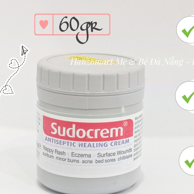 Kem Hăm Sudocrem - Kem Phòng Chống Hăm Tã Cho Bé Từ Sơ Sinh 60g