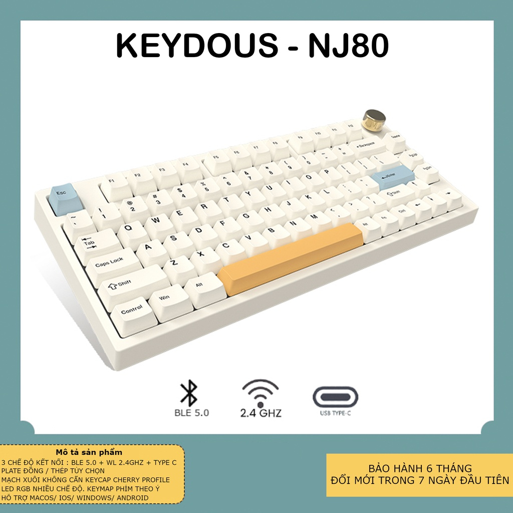 NJ80 - Bàn phím cơ Keydous NJ80 | Shopee Việt Nam