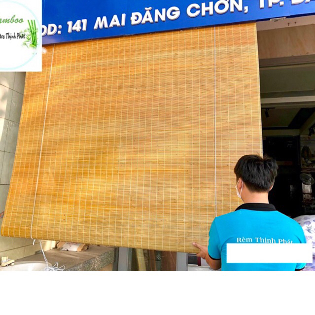 Mành trúc vàng nan 5li sơn bóng ( Sẵn Dây Kéo và Ròng Rọc). Mành rèm ...