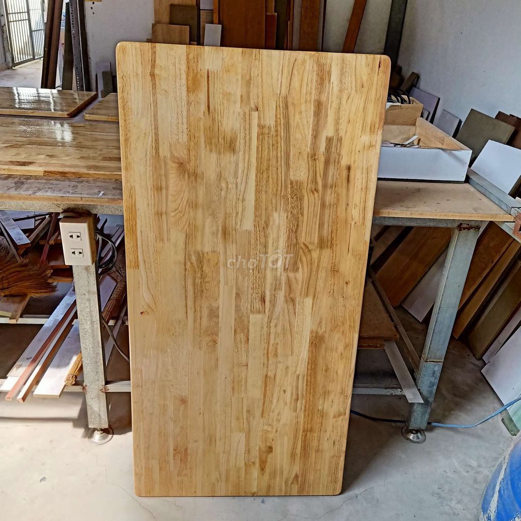 Combo mặt bàn gỗ thịt ghép thanh cao su loại đẹp giá rẻ hợp lý kích thước theo yêu cầu | BigBuy360 - bigbuy360.vn