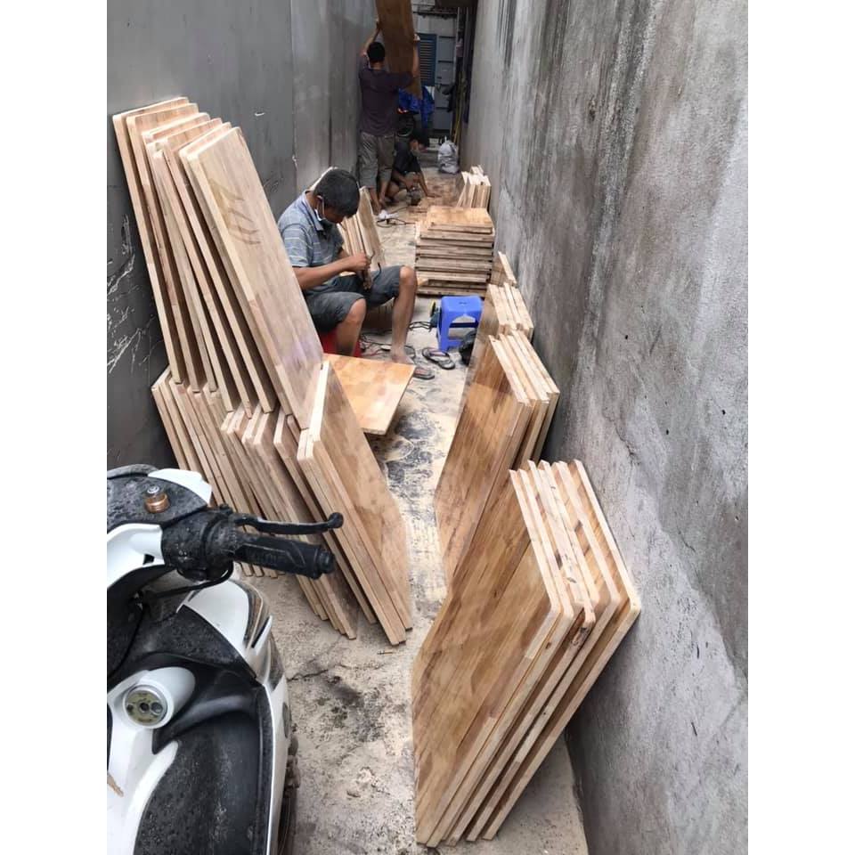 Combo mặt bàn gỗ thịt ghép thanh cao su loại đẹp giá rẻ hợp lý kích thước theo yêu cầu | BigBuy360 - bigbuy360.vn